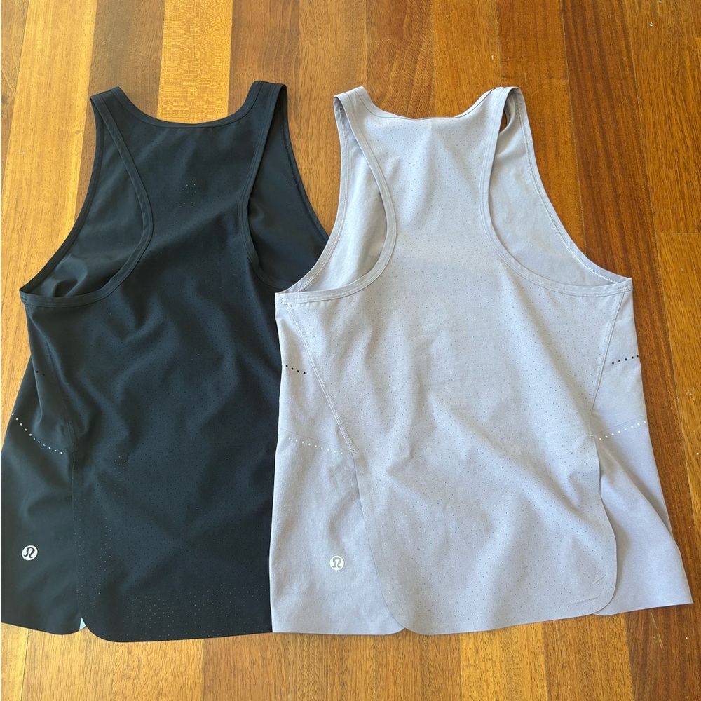 Lululemon Black and Heather Tank Tops size 2